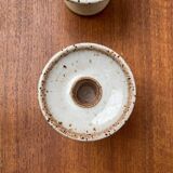 Mid-century Danish studio ceramic candle holders, 1960s, set of 2.