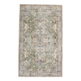 5x9 Sage Green Vintage Oriental Madallion Carpet, 169x280Cm