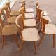 Lot de 10 chaises de bistrot café bar restaurant - bois - vintage