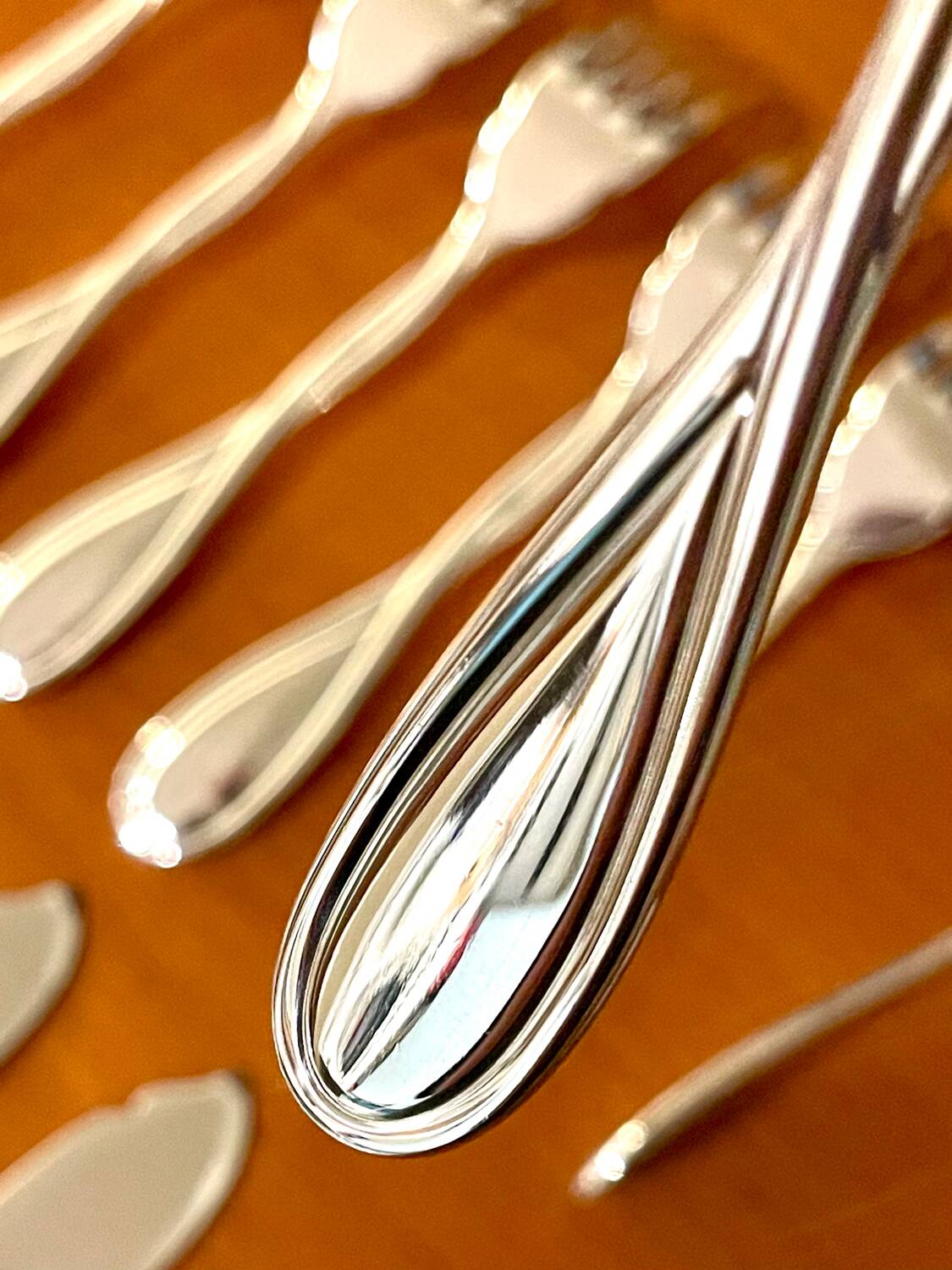 Christofle Galéa, fish cutlery, 6 forks, 6 knives.
