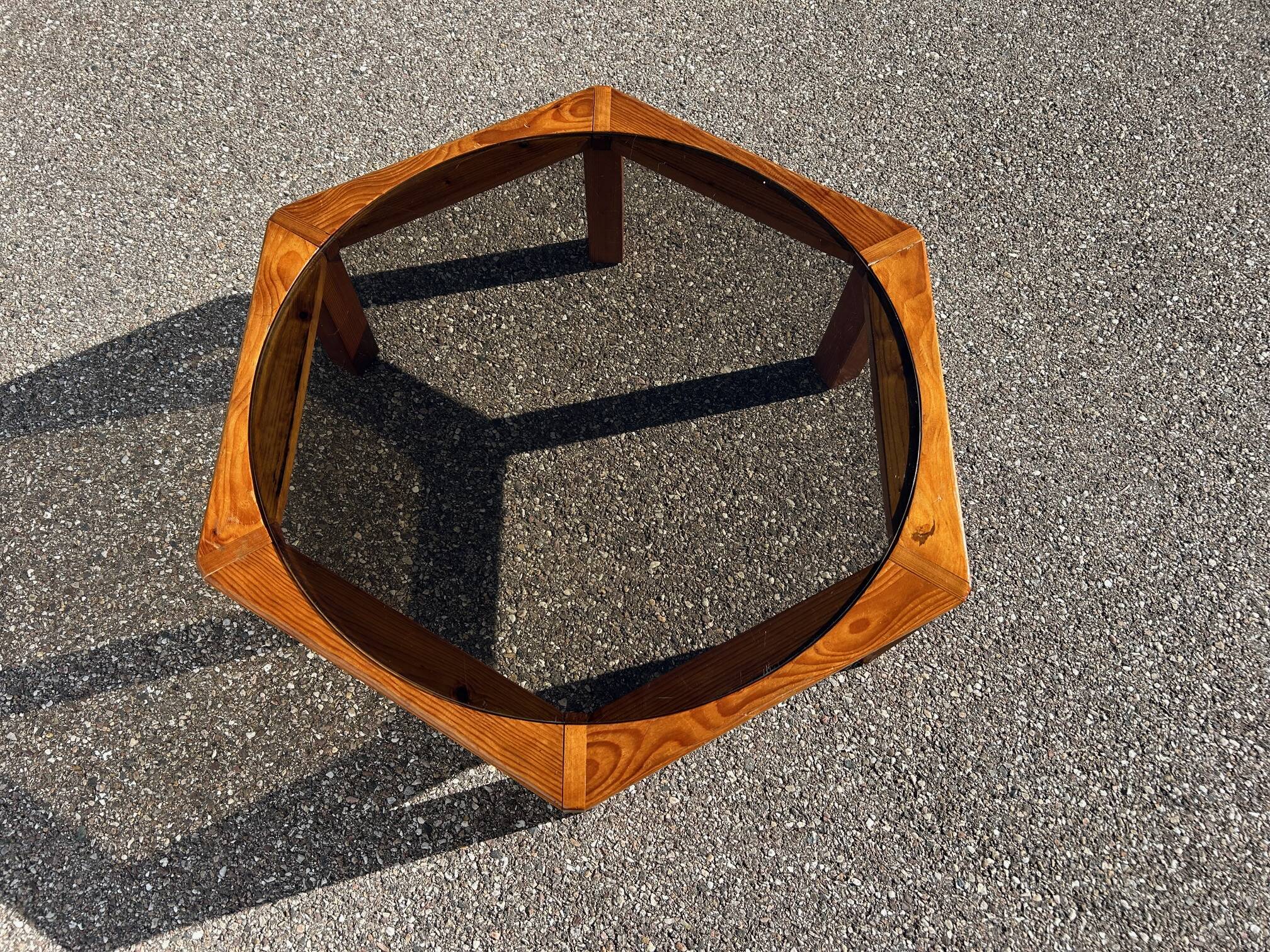 large brutalist coffee table