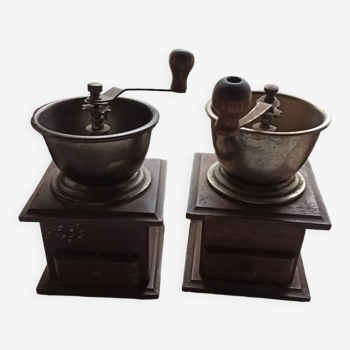 Set of two coffee grinders