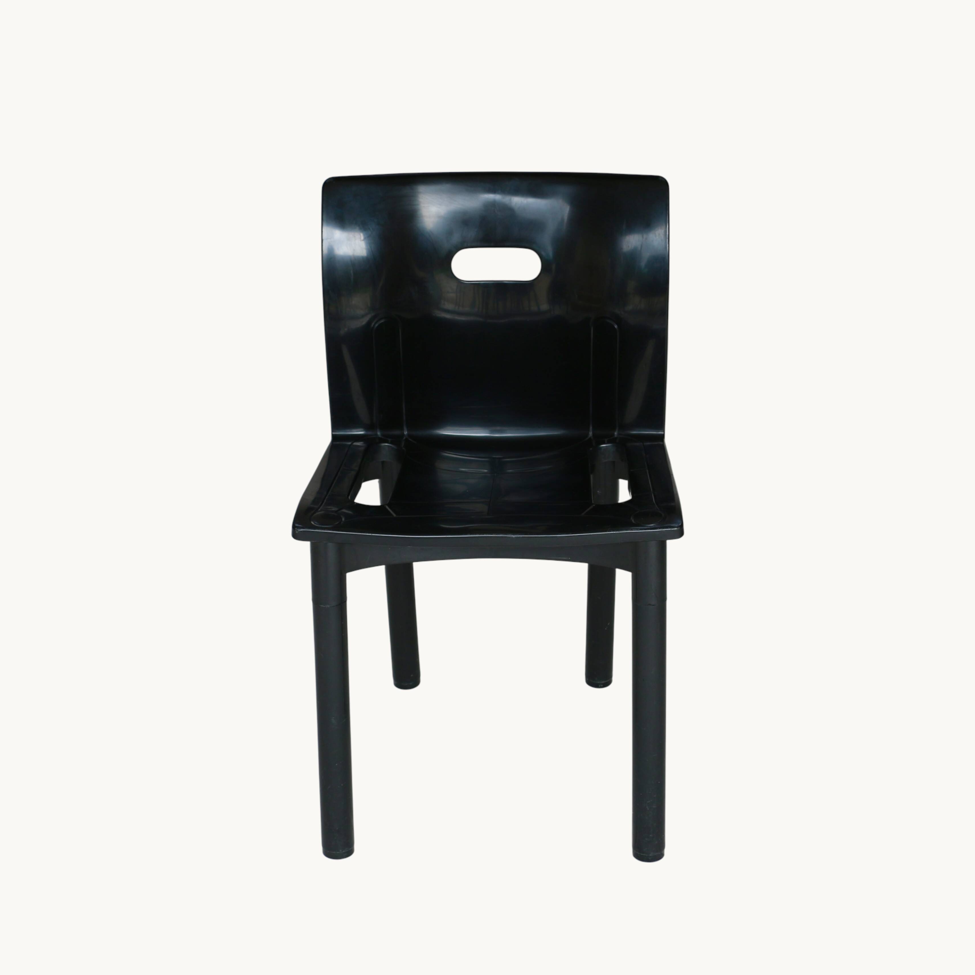 A set of chairs and armchairs, Anna Castelli for Kartell, Italy, 80s.