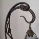Art Nouveau wrought iron lamp