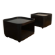 Anna Castelli pair of black Componibili night tables
