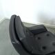 Fauteuil pivotant en similicuir noir provenant de Suède