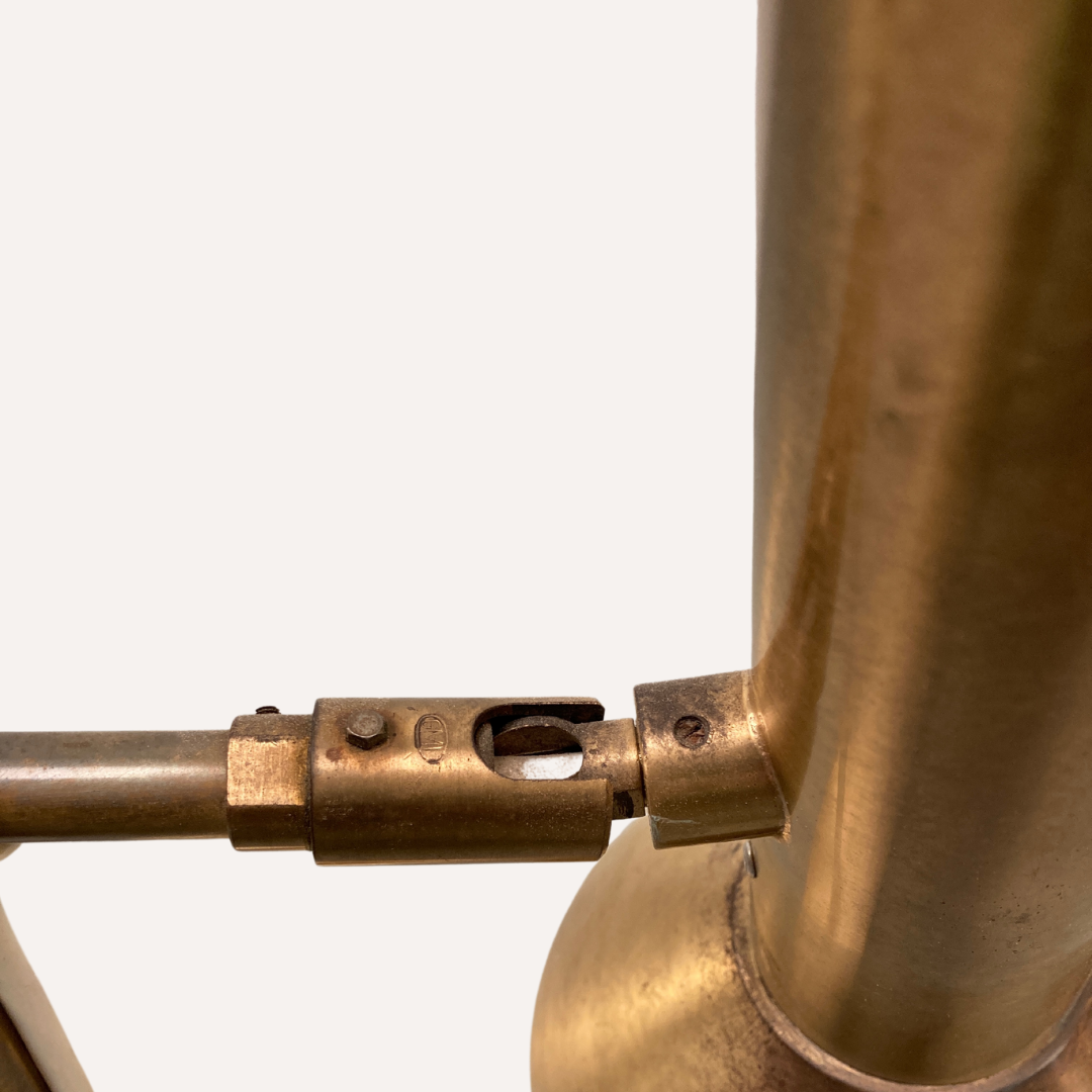 Brass desk or table lamp by Koch & Lowy for OMI, Germany 1960s-1970s