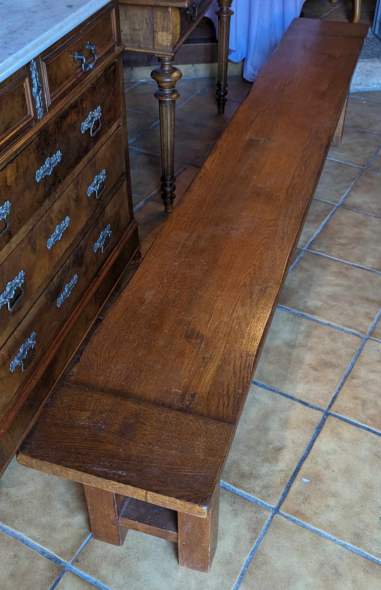 Banc en chêne massif