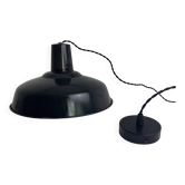 Old enamelled industrial workshop suspension 35.5 cm