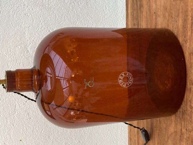 Vintage bottle lamp