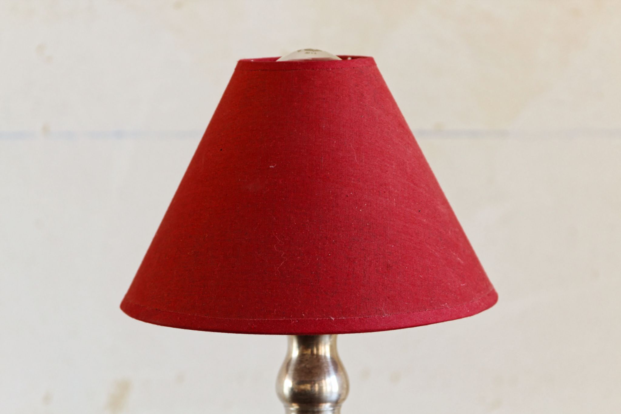 Silver metal lamp