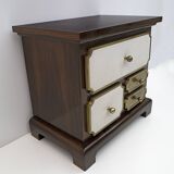 Set of Luciano Frigerio Mid-Century Modern Italian Dresser and Bedside