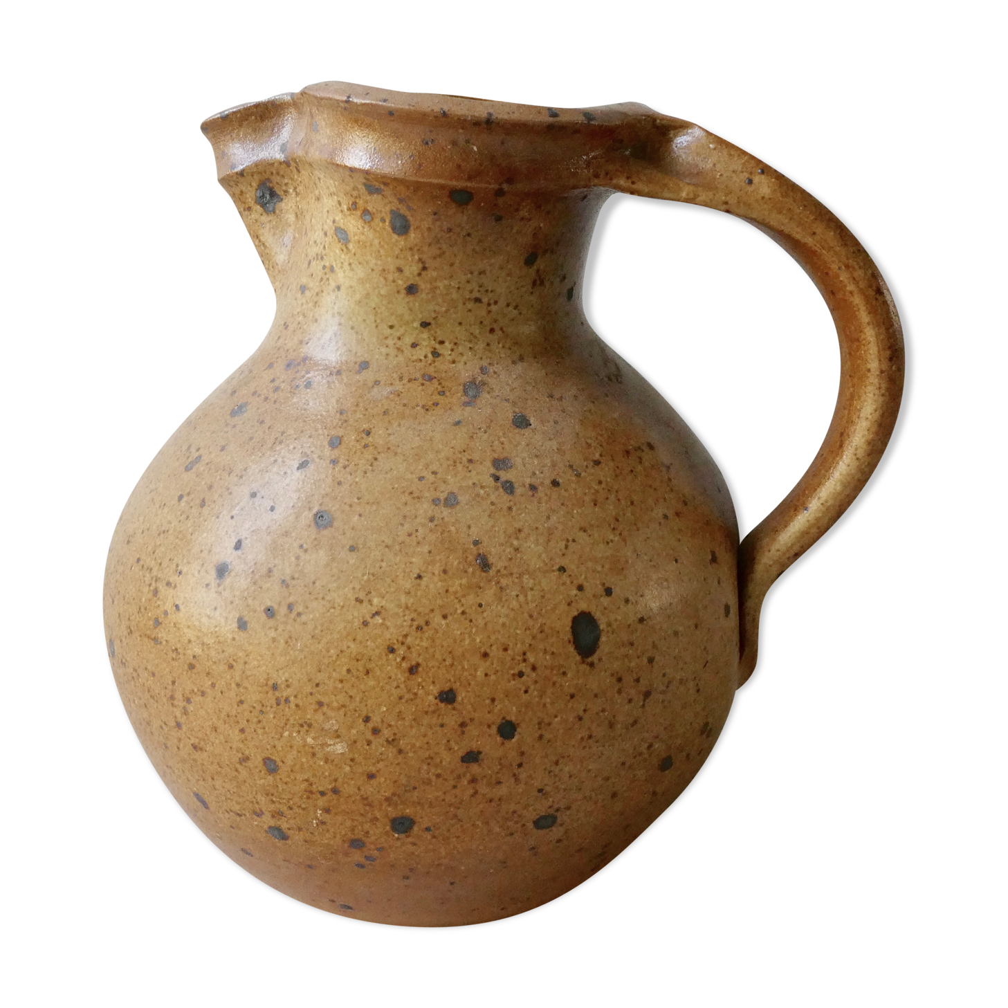 Pyrity sandstone pitcher by Michel Dumont, the Puisaye