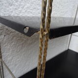 Metal thong wall shelf