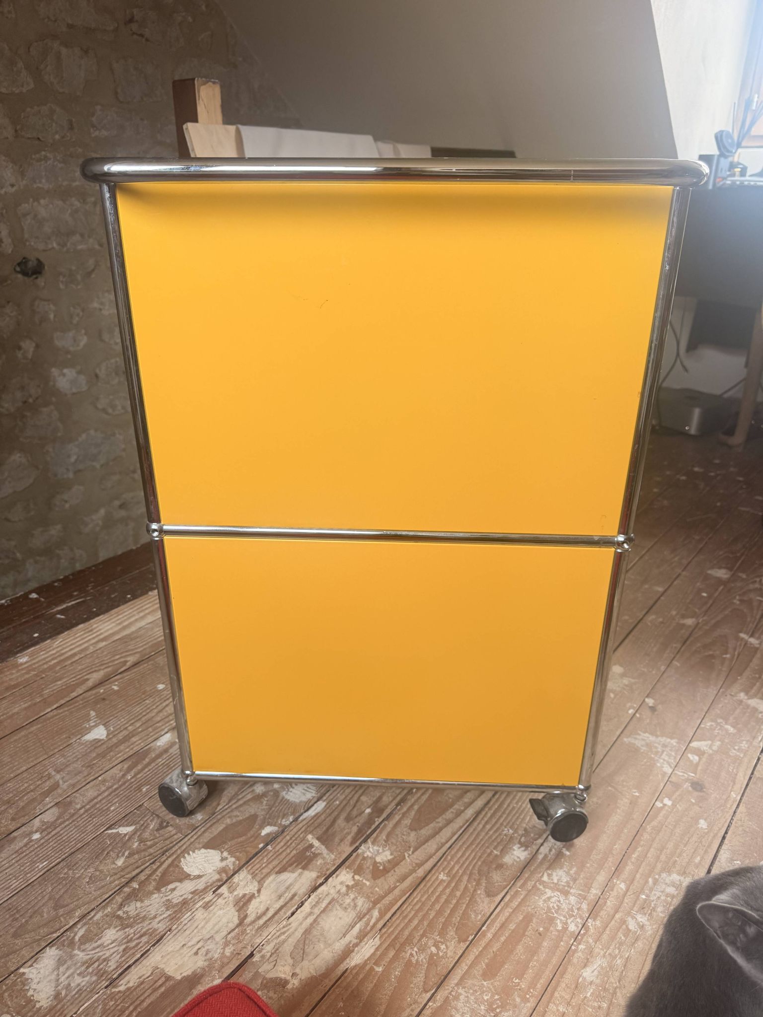 USM Haller Caisson mobile 2 tiroirs Jaune