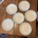Series of 6 flat plates Terre de fer