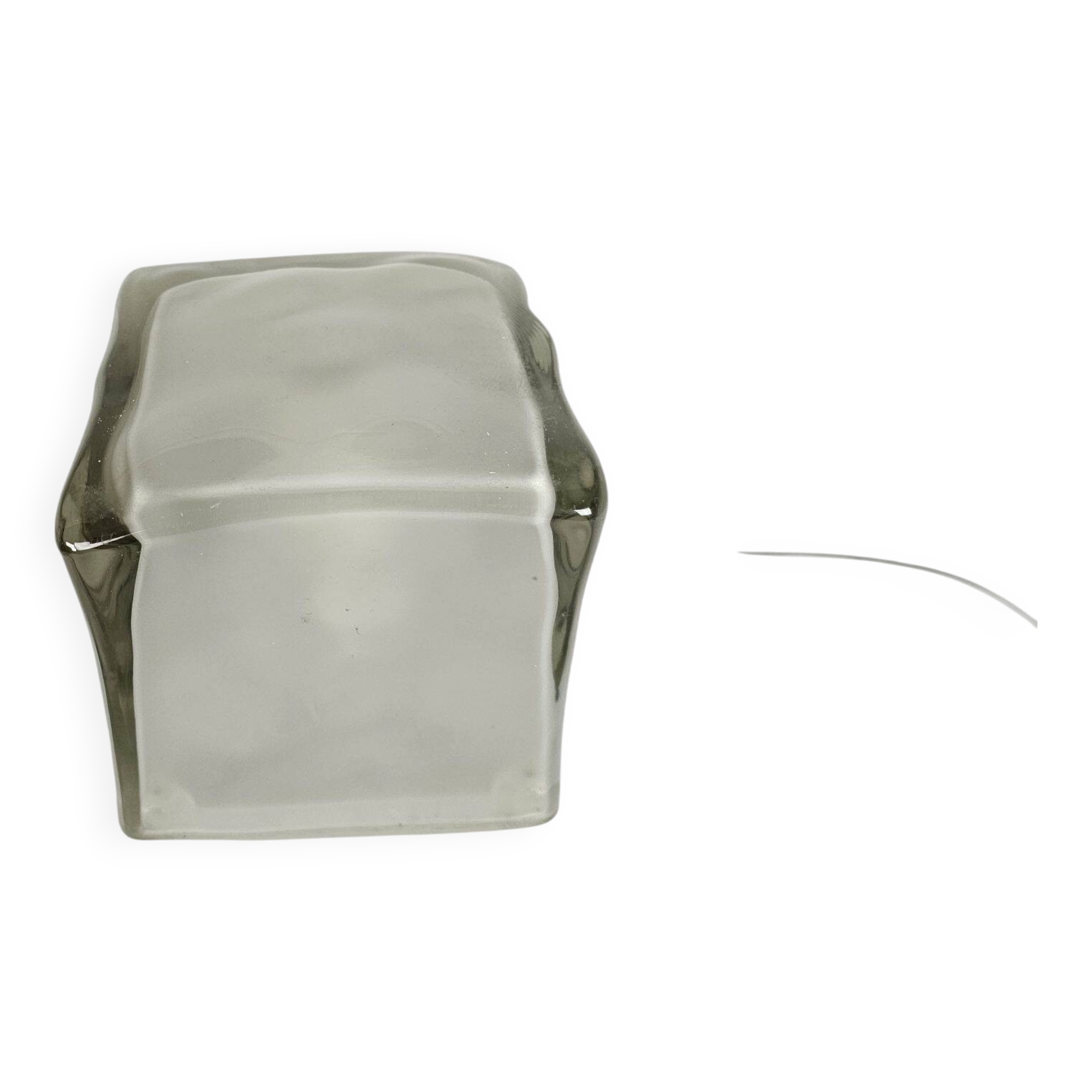 Ikea - cubic lamp  - Iviken -  frosted glass - model B002 - 1990