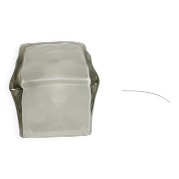Ikea - Lampe cubique - Iviken - Verre dépoli - Modèle B002 - 1990