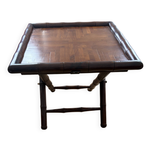 Table basse bois marqueté