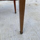 Louis XVI desk in solid wood and burgundy leather