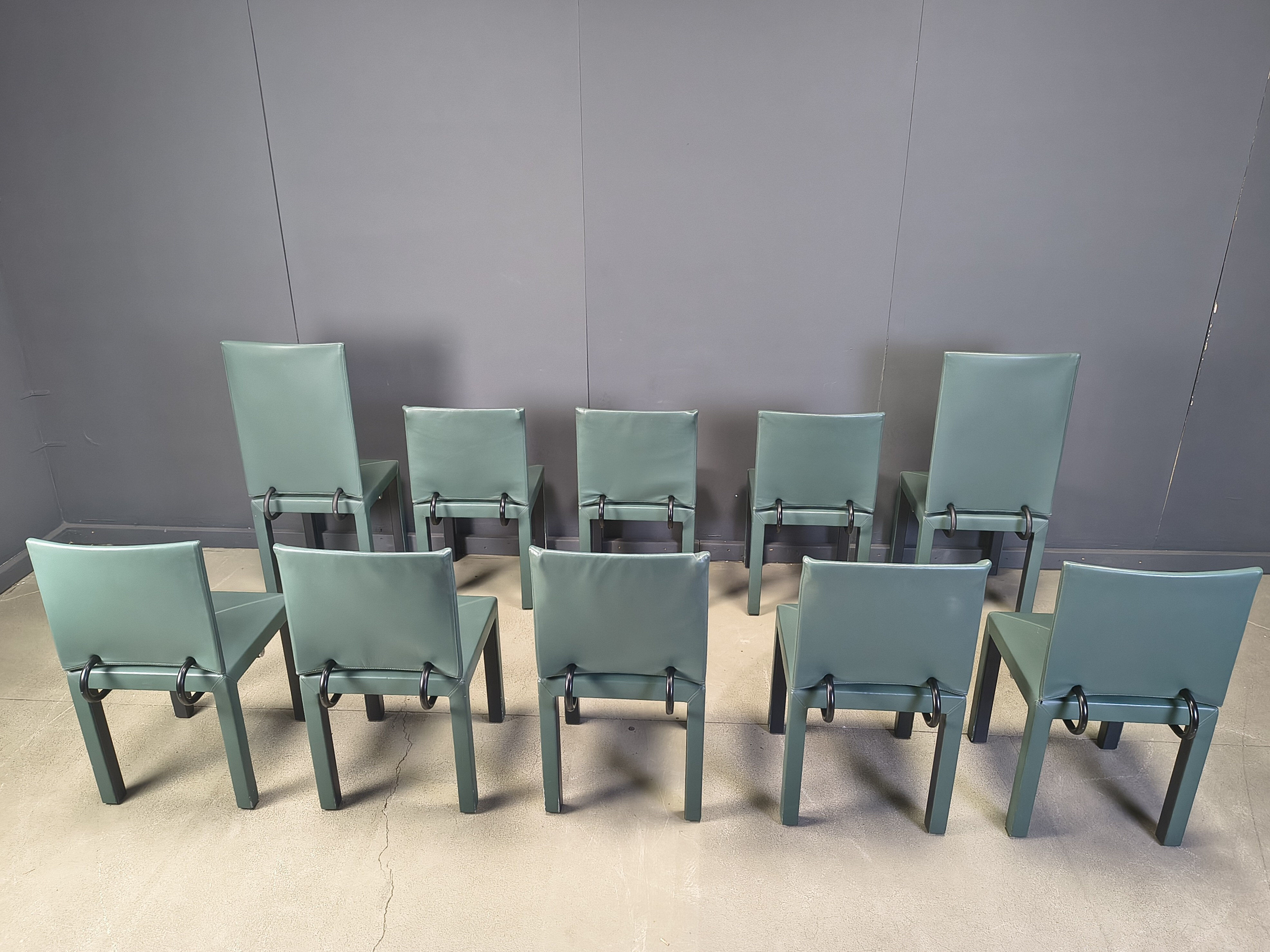 Arcadia dining chairs by Paolo Piva for B&B Italia set of 10