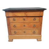 Nineteenth-century commode with marble top.