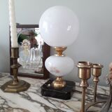Opaline globe lamp