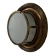 Vintage XL wall light, brass and frosted glass, France, 1920.