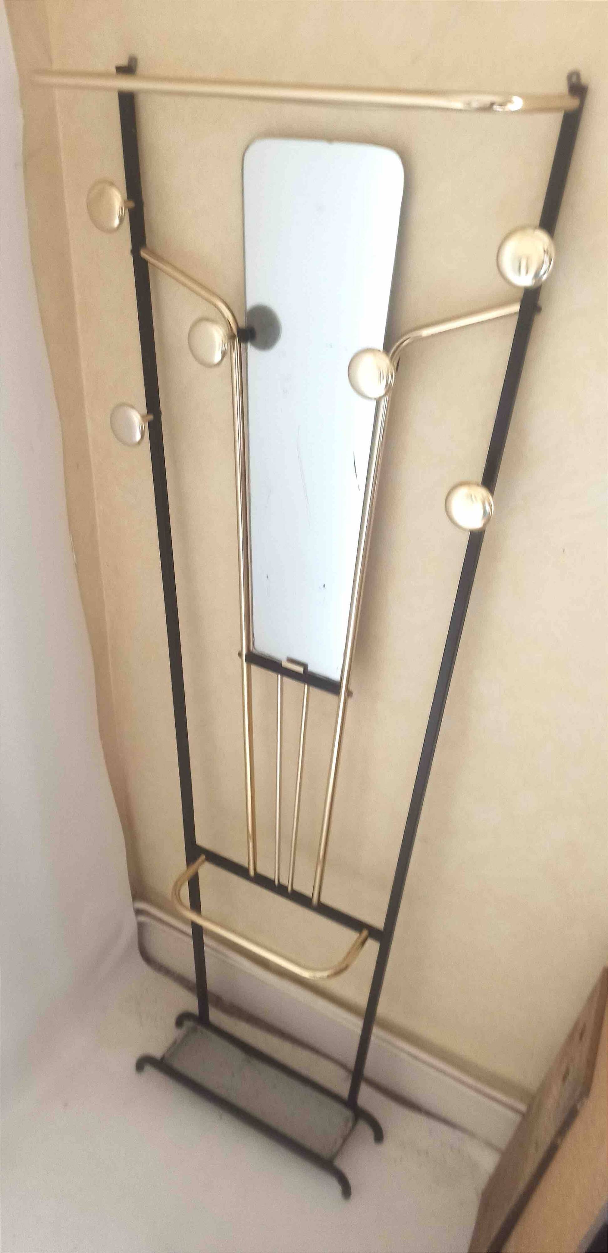 50s cloakroom wall hook Height 177.3 cm