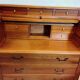 Wooden curtain secretary