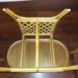 Table and chairs rattan