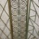 3 elevator grilles in polychrome iron art deco period around 1920-1925
