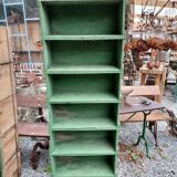 Wooden workshop shelf