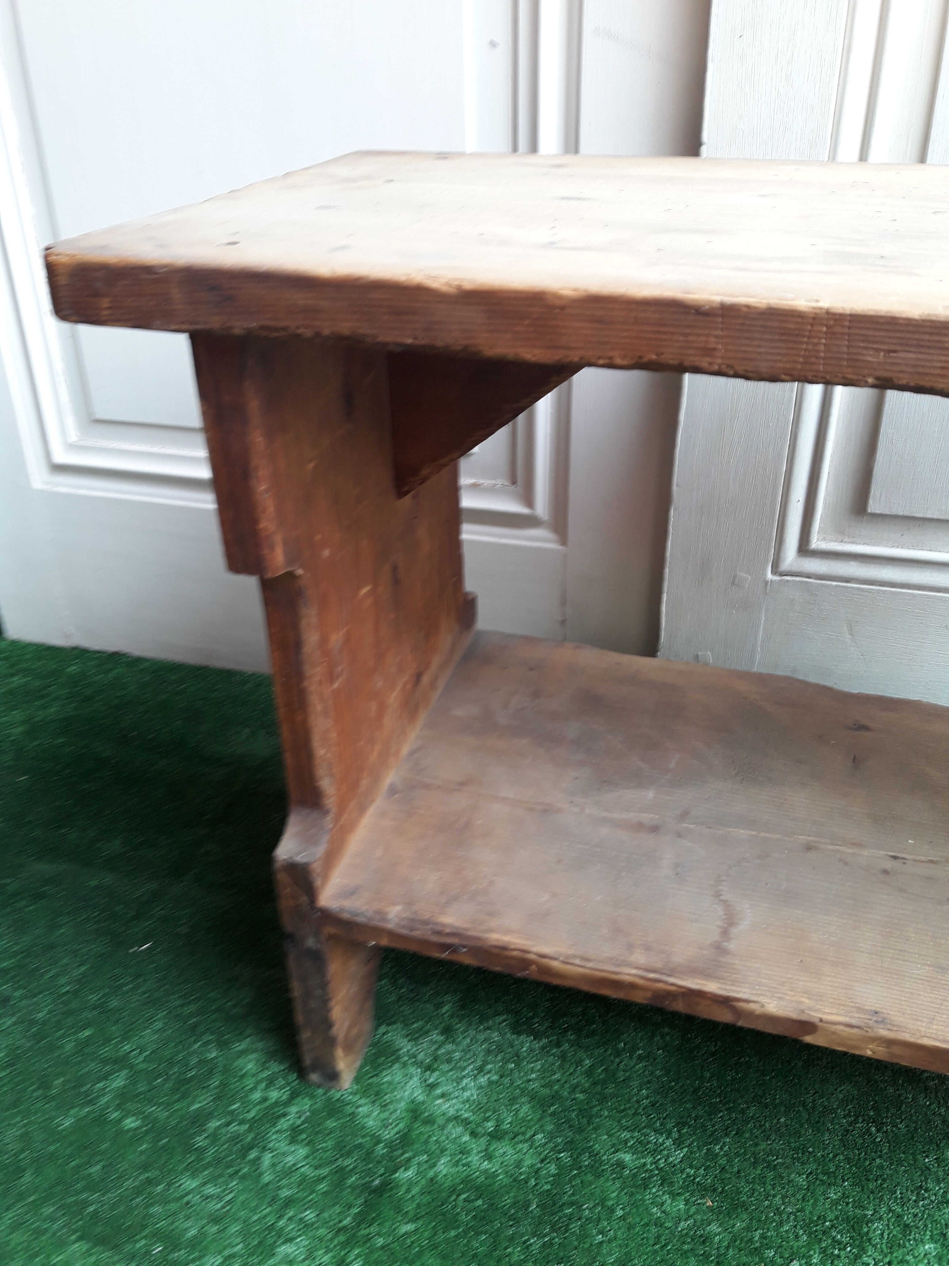 65cm foot rest set, rustic folk art XX
