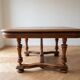 Antique solid wood dining table