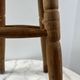 Tabouret haut en bois tourné à trois pieds