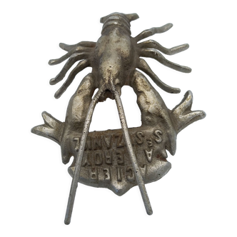 Crayfish paperweight . Steel A . Leroy. Se St Suzanne . 1918 .