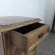 Art Nouveau bedside table with a griotte marble top.