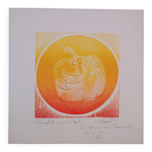 Gravure artiste Childs- - 1971