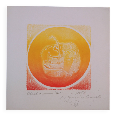 Gravure artiste Childs- Noel 1971 -