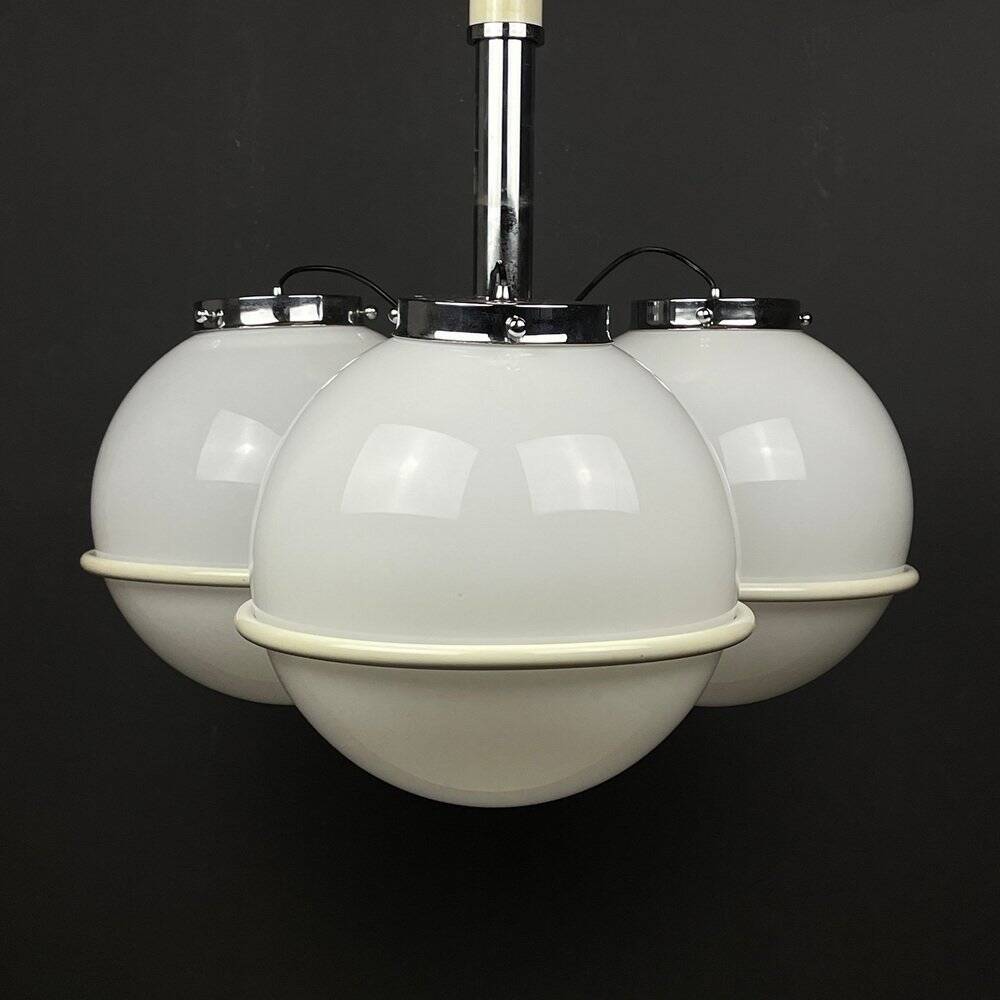 Murano glass pendant globe by Gino Sarfatti, Italy, 1960s