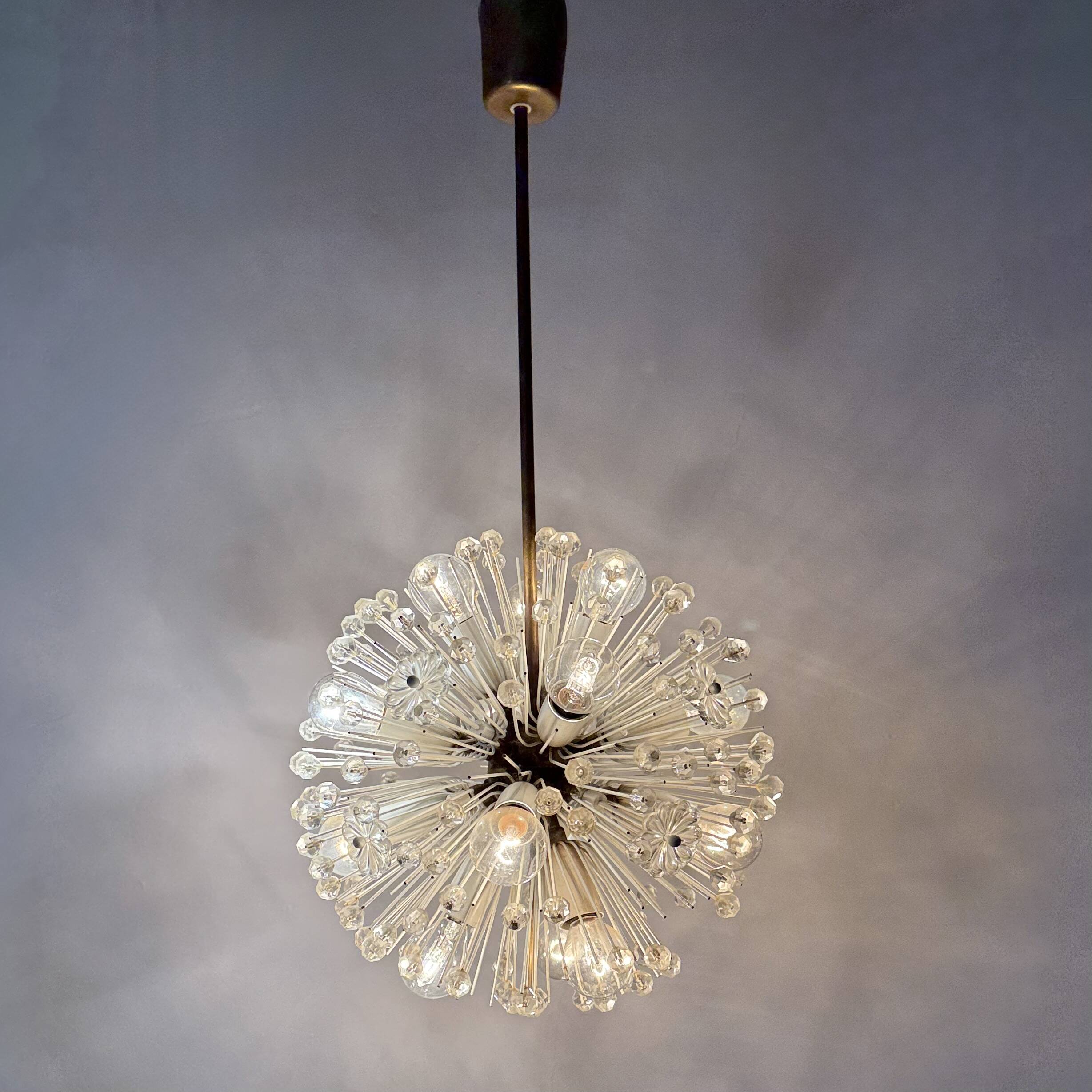 Snowball hanging Lamp by Emil Stejnar for Rupert Nikoll, 1950s