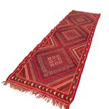 Vintage moroccan Kilim Runner , 295 x 86 cm