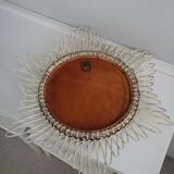 Sun vintage rattan mirror 42x49cm