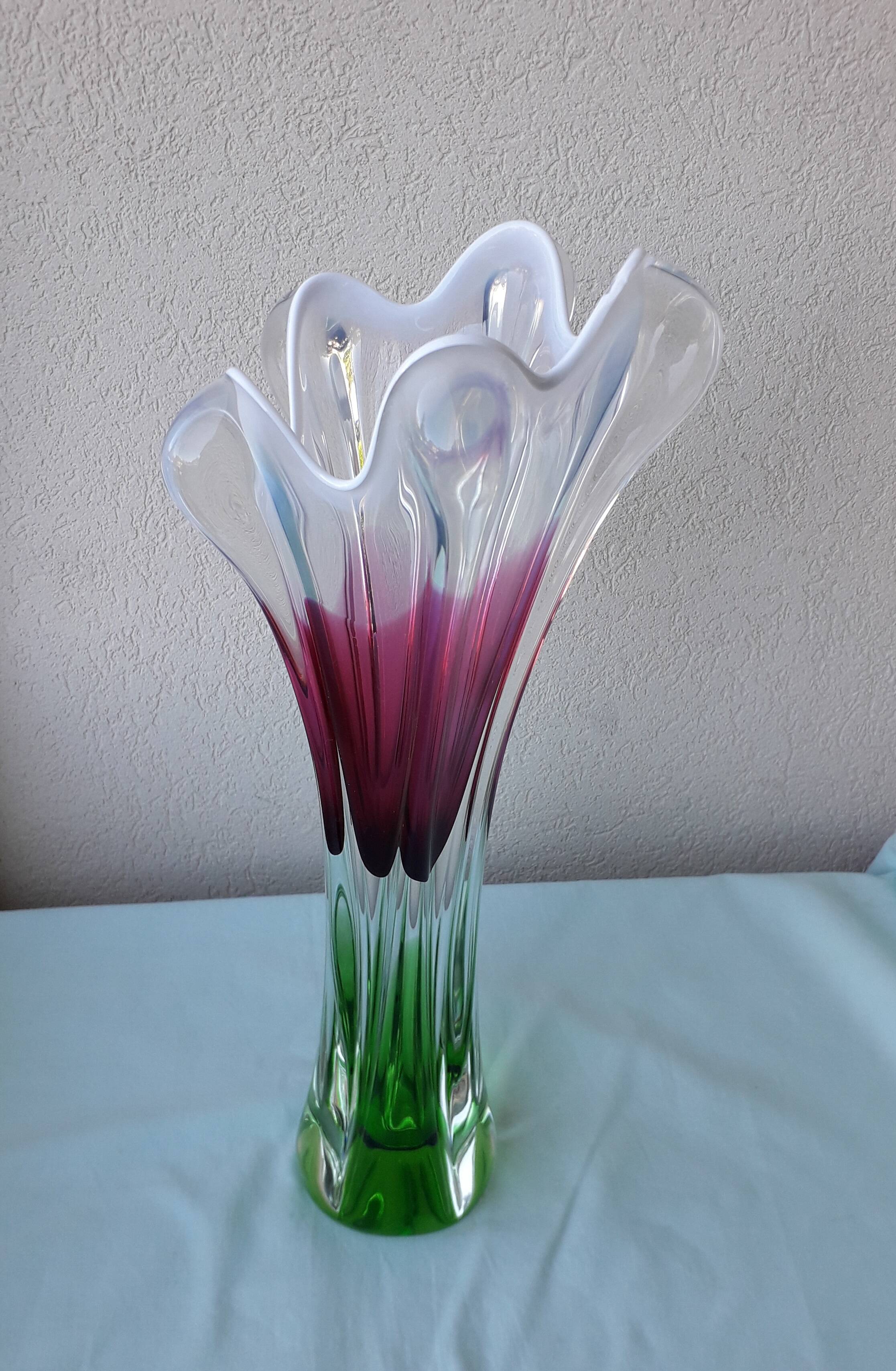 Vase en cristal Joseph Hospodka