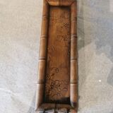 Art Nouveau wood and metal tray