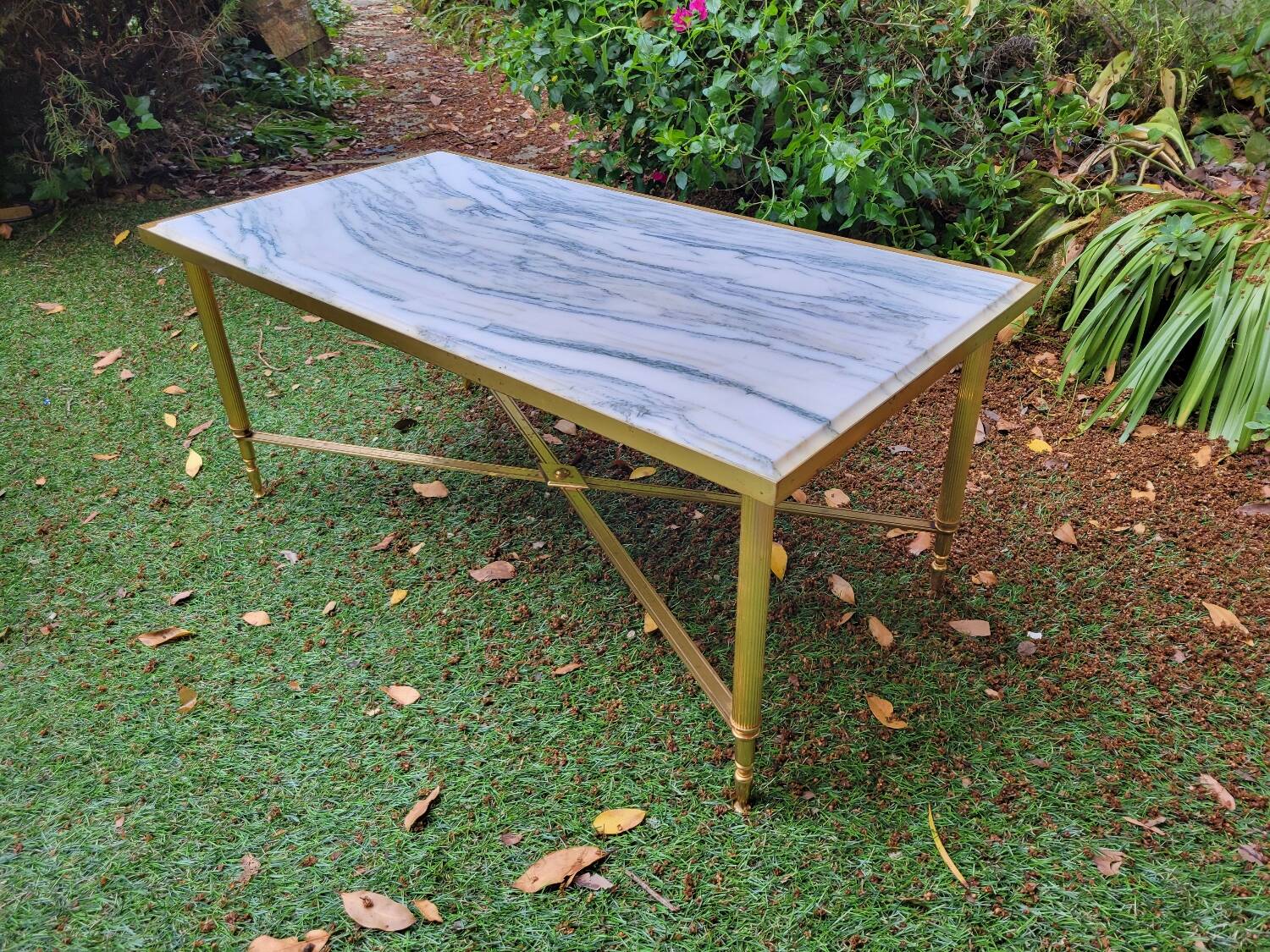 Carrara marble coffee table