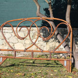 Vintage rattan headboard