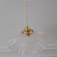 Pleated suspension in frosted glass 50s