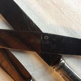 Art Deco silver metal knives